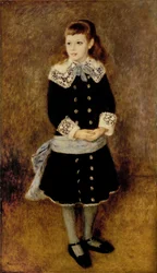 La fillette a la ceinture bleue … (oil on canvas)