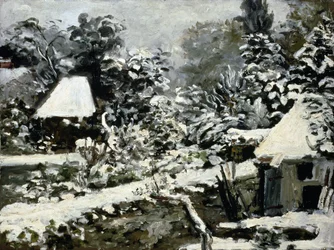Paysage, effet de neige, c.1868