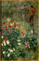 Le jardin rue Cortot à Montmartre Peinture de Pierre Auguste Renoir (1841-1919) 1876 Pittsburgh. Institute of Art