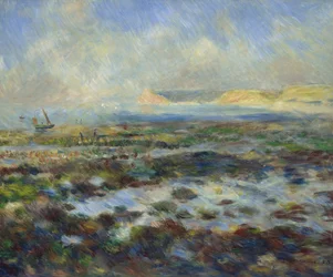 Marée basse, Yport, 1883