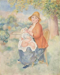 Maternité ou Femme allaitant son enfant (Madame Renoir et son fils)