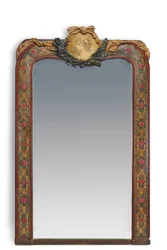 Cadre de miroir surmonté d