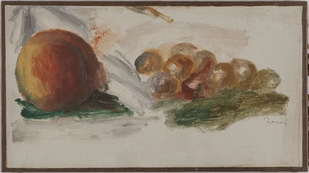 Pêches et raisins, vers 1914