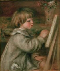 Portrait de Claude Renoir peignant