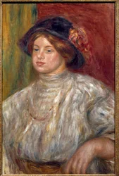 Portrait de Gabrielle avec le chapeau, c.1915