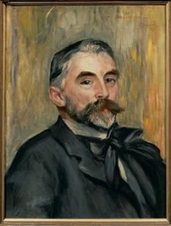 Portrait du poète Stéphane Mallarme (huile sur toile)