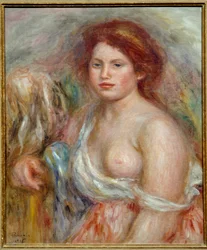 Portrait du modèle en buste (peinture de Pierre Auguste Renoir)
