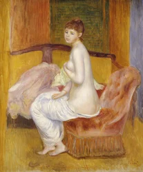 Nu assis, reposant, 1885