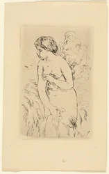 Baigneur debout