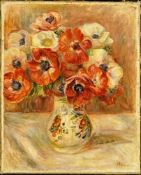 Nature morte avec des anémones