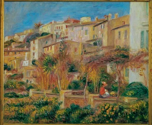Terrasse à Cagnes (huile sur toile)