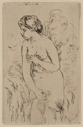 La baigneuse, vers 1890 (gravure à l