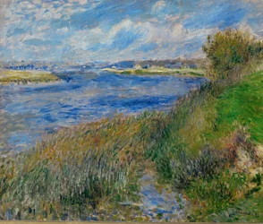 La Seine à Champrosay (huile sur toile)
