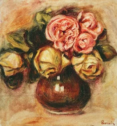 Vase de roses