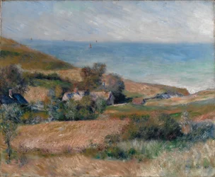Vue de la côte près de Wargemont en Normandie, 1880