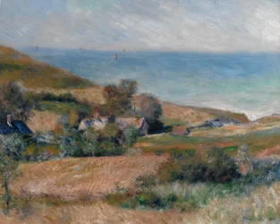 Vue de la côte près de Wargemont en Normandie, 1880