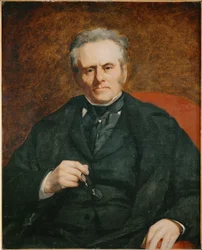William Sisley, père du peintre Alfred Sisley (huile sur toile)