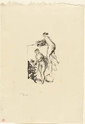 Femme avec vigne, 3ème variante