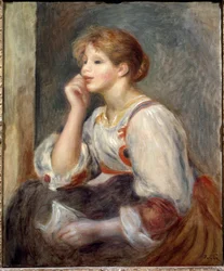 Femme avec une lettre