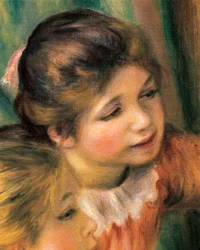 Jeunes filles au piano, détail