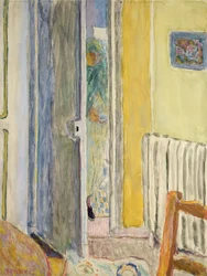 Une femme entrant dans le salon, 1942