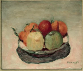 Assiette de fruits ou Les pommes