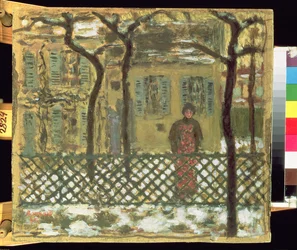 À la clôture, 1895