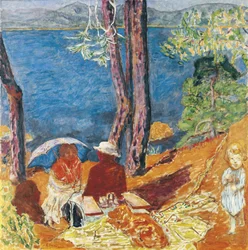 Bord de mer, sous les pins, 1921