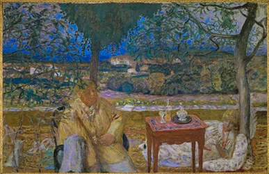 Conversation en Provence (huile sur toile)