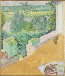 Chien sur la terrasse, 1917