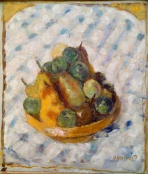 Nature morte de poires et prunes