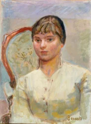 Jeune femme au fauteuil