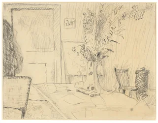 Pot de fleurs dans la salle à manger du cannet