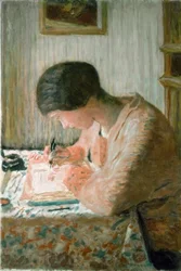 Femme écrivant