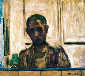Autoportrait dans un miroir de rasage