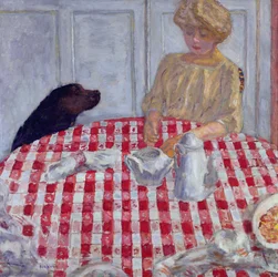La nappe à carreaux rouges, ou Le dîner des chiens, 1910