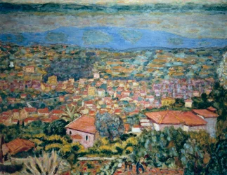 Vue de Le Cannet, Toits (Alpes Maritimes, Provence-Alpes-Côte d