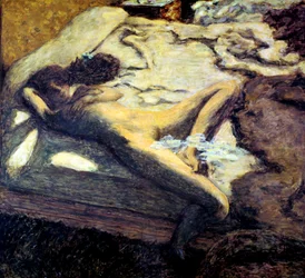 Femme allongée sur un lit, ou La Femme indolente