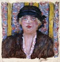 Femme avec un chapeau, c.1920