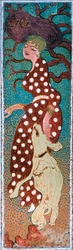 Femme en robe blanche à pois, 1891