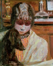 Femme avec un chien, v. 1913
