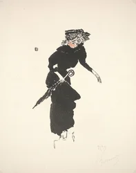 Femme au parapluie
