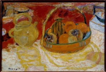 Nature morte jaune et rouge