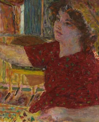 Jeune femme peignant