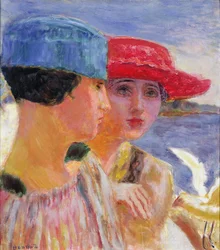 Jeunes femmes avec une mouette, 1917