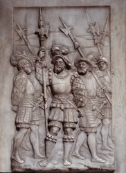 Détail des bas-reliefs de la tombe de François Ier réalisé par Pierre Bontemps