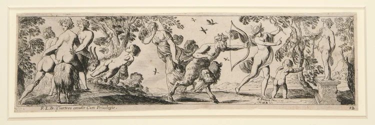 Frises de nymphes et satyres (12 feuilles)