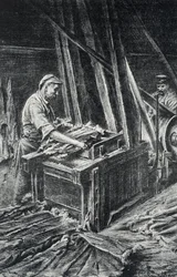 Peausserie, le corroyage: assouplissement des peaux d