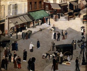 La place Pigalle à Paris, années 1880