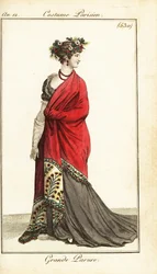 Femme en tenue très formelle, Paris